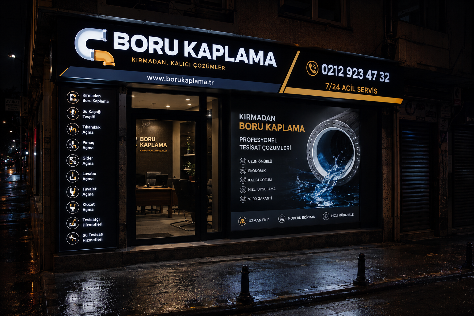 Boru Kaplama — İstanbul Avrupa Yakası 7/24 acil tesisat ve vidanjör servis merkezi